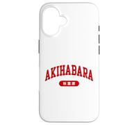 Akihabara Tokyo Japan Minimalist Collegiate Lettering Case for iPhone 16
