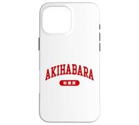 Akihabara Tokyo Japan Minimalist Collegiate Lettering Case for iPhone 16 Pro Max
