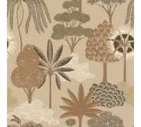 Akiko Floral Wallpaper Beige Belgravia 2332