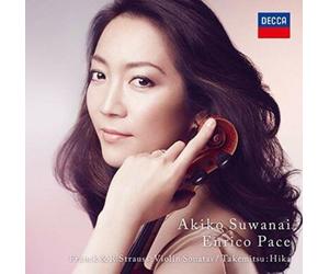 AKIKO SUWANAI-FRANCK & R.STRAUSS: VIOLIN SONATAS. TAKEMITSU...-JAPAN SHM-CD