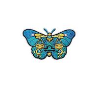 AKIKOPATCH Zodiac Moths & Butterflies Star Signs Embroidery Iron On Patches, Size 3" Sew Patches for Clothes Backpack Bag, Astrology Constellation Fabric Patches DIY Spiritual Gifts (Libra)