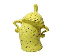 Akimbo Canister With Attitude - Cute Food Storage Jar With Airtight Lid, Sassy Desktop Ornament, Sugar Canister for Cafe