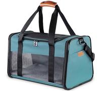 Akinerri Airline Approved Pet Carriers,Soft Sided Collapsible Pet Travel Carrier For Medium Puppy And Cats Large Blue
