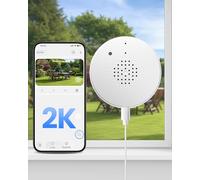 AKINGUAR 3MP 2K Window Camera, 2.4GHz&5GHz WiFi Indoor Camera for Home Security, with Full-Color Night Vision, AI Person & Vehicle & Motion Detection, 2 Way Audio, 24/7 Recording, Easy & Quick Install