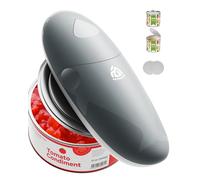 AKINGUAR Electric Can Opener, One Touch Button Automatic Can Opener No Sharp Edges, Electric Tin Openers for Arthritic Hands and Can Be Easily Opened for Kitchen, Food-Safe, Hands-Free Use