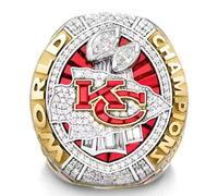 AKINMA Collector's Edition Kansas Championship Ring Collection: A Tribute to Four World Championship Titles (1969, 2019, 2022, 2023 Seasons Available) Exquisite Replica Gift(2019-2020,9#)