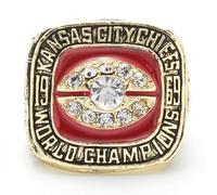 AKINMA Collector's Edition Kansas Championship Ring Collection: A Tribute to Four World Championship Titles (1969, 2019, 2022, 2023 Seasons Available) Exquisite Replica Gift(1969-1970,11#)