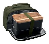 Akinod Bento Box Plus Insulated Lunch Bag Black/khaki