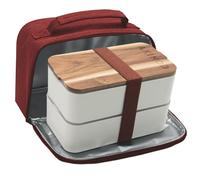 akinod Bento+Lunch Bag White/Terracotta