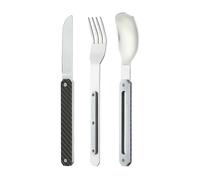 Akinod Travel Cutlery Set, 3-Piece Reusable Stainless Steel Knife Fork