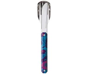 Akinod Travel Cutlery Set, 3-Piece Reusable Stainless Steel Knife Fork