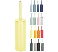 Spirella Bathroom Brush with Stainless Steel Akira Matte Yellow, Metal, Lemon Tree, 40 x 9.5 x 9.5 cm