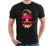 Akira Red and Blue Pill Sunrise Men's T-Shirt