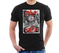 Akira Welcome to Neo Tokyo Citycscape Men's T-Shirt Black