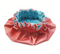 AKISS Baby Infant Newborn Toddler Satin Silk Hair Bonnet for Baby Girl Boy Sleeping Kids Cap Hat, Living Coral + Arctic, 6-12 Months