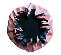 AKISS Reversible Satin Silk Sleep Hair Bonnet for Baby/Newborn/Infant/Toddler Girl Boy and Mommy/Women, Taffy + Teal, Newborn