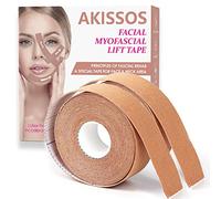 Akissos Facial Myofascial Lift Tape Face Lift Tape Anti Wrinkle Patches Anti Freeze Stickers Neck Lift Tape Unisex For Firming and Tightening Skin 2.5cm*5m