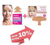 Akissos Forehead Wrinkle Patches 15 PCS & Face Tape for Wrinkles 80 Pcs