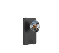 Akita Coastal Cliff Lighthouse Ocean Storm Scene PopSockets PopWallet for MagSafe