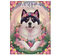 Akita Coloring Book: Akita Coloring Book with Intricate Mandala Designs for Serenity and Relaxation | Suitable for Teens and Adults, Men and Women: Perfect Gift Choice
