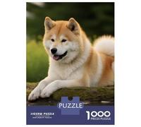 Akita Inu 1000 Piece Sturdy Paper Personalized Dog Jigsaw for Eco-Conscious Buyers Brain Training Puzzle Party 52x38cm/1000pcs