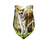 Akita Inu In Pets Dogs HDR Summer Akita,Bib Scarf Triangle Hood Adjustable Pet Scarf Washable Hood Suitable for Small, Medium and Large Dogs and Cats