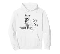 Akita "Let’s Go!" Design - Happy Akita Dog Lover Gift Pullover Hoodie