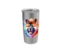Akita Working Dog Group Artwork Stainless Steel Insulated Tumbler
