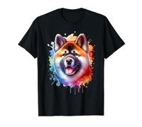 Akita Working Dog Group Artwork Value Graphic T-Shirt, Men, Black, L