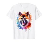 Akita Working Dog Group Artwork Value Graphic T-Shirt, Men, White, L