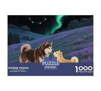 Akita1000 Puzzles for Adults Jigsaw Puzzles Beautiful Decoration Puzzle Impossible Hard Difficult Challenging Cute Pet Dog Brainteasing Adults Jigsaw Puzzle 38x26cm/1000pcs Educational Games