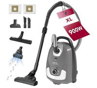 Akitas C11 Pet 900W Bagged Vacuum Cleaner -Extra Turbo Pet Hair Brush, 7m Power Cord & 10m Working Radius, 70dB Quiet Operation, Adjustable Suction, Large Capacity, for Hard Floors & Carpets