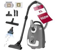 Akitas C11 Pet 900W Bagged Vacuum Cleaner -Extra Turbo Pet Hair Brush, 7m Power Cord & 10m Working Radius, 70dB Quiet Operation, Adjustable Suction, Large Capacity, for Hard Floors & Carpets