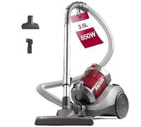 Akitas C6 850W Bagless Hoover Vacuum Cleaner for Hard Floors & Carpets | German Wessel-Werk floor head, 19kPa suction, 2.5L dust bin, washable HEPA filter, automatic cord rewind
