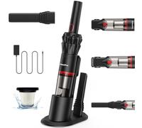 Akitas Pro H2 Handheld Vacuum hoover- 0.5kg Ultra Light, Up To 26 min Run-time, HEPA & Steel Filter, 2-in-1 Tool for Car Sofa Home