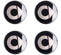 AKITDC 4Pcs Hub Centre Caps, for Smart Fortwo Forfour 450 451 453 60mm Wheel Center Caps Waterproof Dust Wheel Centre Caps Hub Center Cover car Accessories,60mm