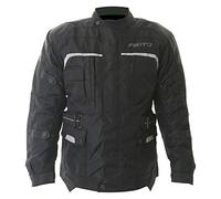 Akito Typhoon Textile Motorcycle Jacket Black J&S (4XL)