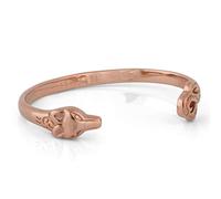 Akitsune Ferus Bangle | Bracelet Womens Mens Stainless Steel Bracelet Cuff Bracelet Fox Minimalist Rose Gold 55mm Diameter