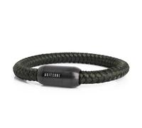 Akitsune Portus Magnetic Clasp Navy Rope Bracelet for Men Women Black, 18cm-23cm, Stainless Steel