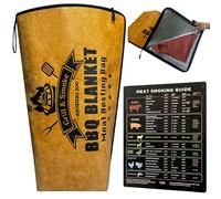 AKIZUKI JOO BBQ Blanket for Resting Meat, Meat Resting Bag Insulated BBQ Resting Blanket with Meat Smoking Guide, Reusable Meat Resting Blanket with Wide Mouth for Smoking Grilling for Large Briskets
