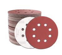 Akjwp 5-Inch 8-Hole Sanding Disc Hook and Loop 800-Grit, Random Orbital Sandpaper for Automotive and Woodworking, 100-Pack