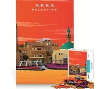 Akka Palestine Home Design Jigsaw 1000 Pieces for Teenagers Cozy Fun Stress Relief Play Family Play Santa Present (38x52cm)