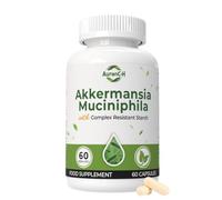 Akkermansia Probiotic, Akkermansia Muciniphila Probiotic Supplement, Akkermansia Muciniphila Live Probiotic Capsules, 60 Billion AFU, Beneficial Strain for Gut Health Support