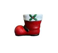 AKKIN Christmas Father Christmas Boot Planter, Cement, 19cm