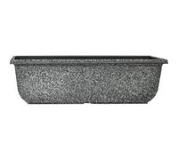 AKKIN Sadie Plastic Window Box Plant Pot 24" Grey Clay