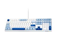 Akko 3108 V3 Mechanical Keyboard, USB Type-C Wired Keyboard, 100% Full Size US Layout, Hot Swappable, White Color RGB only, with PBT Double-Shot Keycaps (Glacier, Frost Pink Switch)