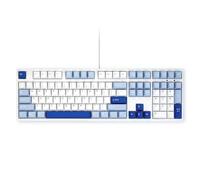 Akko 3108RF Mechanical Keyboard, 2.4GHz&USB Type-C Dual Mode, Wired Keyboard, 100% Full Size US Layout, PBT Double-Shot Keycaps (Glacier, Frost Pink Switch)