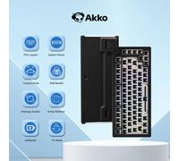 Akko 5075B/5075S VIA Kit 75% Custom Barebone Keyboard RGB 3/5-Pin Hotswap Mechanical Gaming Keyboard with Knob Gasket Mount VIA Black Tri-mode