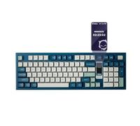 Akko 5098B Wireless Gaming Keyboard with Screen, Ink Green Mechanical Keyboard with Scroll Wheel, Hot-Swappable Gaming Keyboard with Numberpad, RGB Gasket Keyboard, Kailh Ice Cream Pink Switch