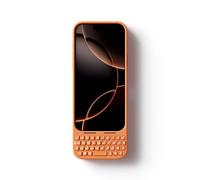 Akko MetaKey Keyboard for iPhone 17 Pro Max Maximize Screen Space Keyboard Case for Accurate Typing, Cosmic Orange